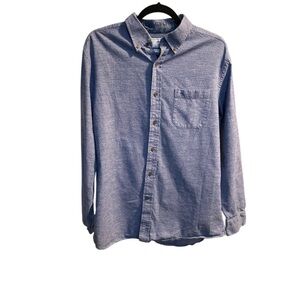 Southern Tide Classic Fit Men's Blue Button-Up Shirt- 100% Cotton- Size Large